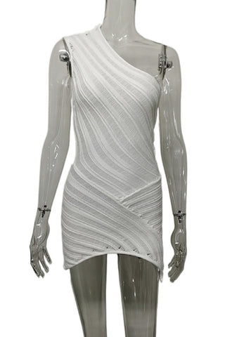 Asymmetric Cut-Out Casual Dress