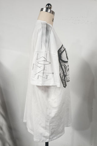 Graphic Print Oversized T-Shirt