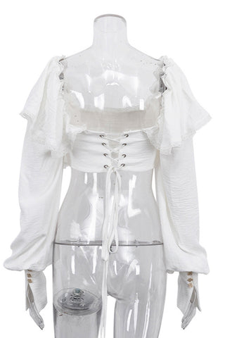 Elegant Ruffle Off-Shoulder Blouse