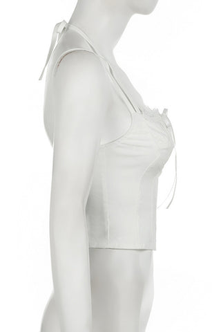 Strappy Tie-Front Camisole Tank Top