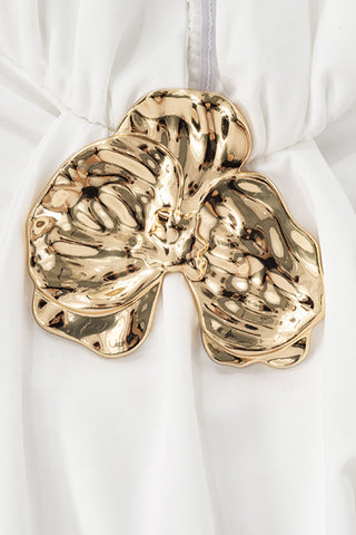 Halter-Neck Ruched Mini Dress