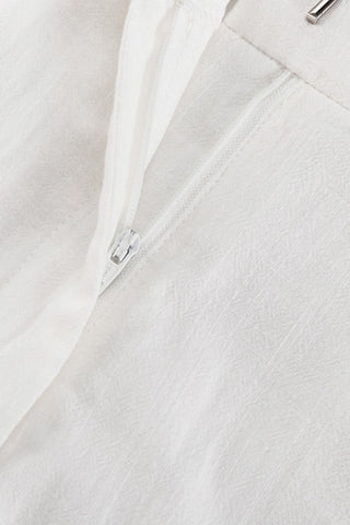 High-Waist Layered Casual Pants