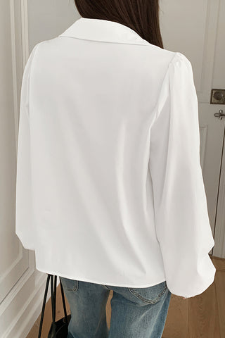 Elegant Button-Front Blouse for Versatile Style