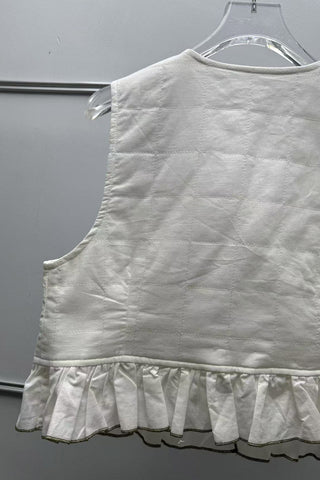 Floral Tie-Front Vest