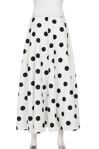 Polka Dot Maxi Skirt