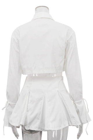 Chic Crop Top and Skirt Set