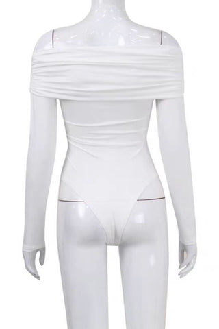 Off-Shoulder Wrap Bodysuit