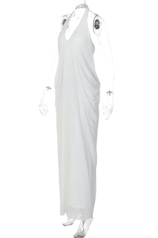 Halter Dress with Draped Detail