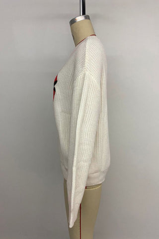 Festive Bow Accent Sweater