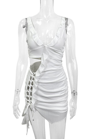 Lace-Up Cutout Sundress