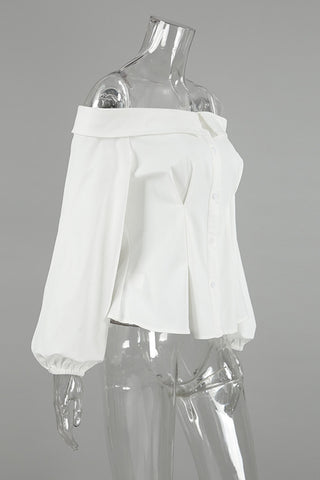 Off-Shoulder Peasant Blouse