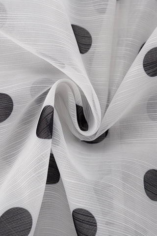 Polka Dot Ruffle Blouse