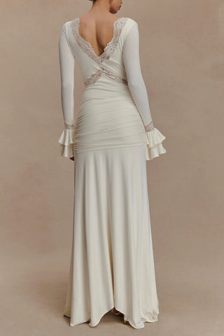 Elegant Long-Sleeve Casual Dress