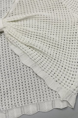 Knotted Front Mesh Tank Top