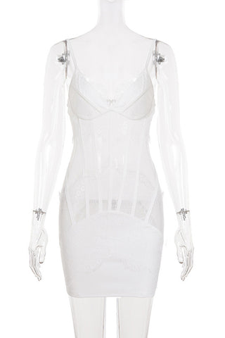 Lace-Trim Cami Casual Dress
