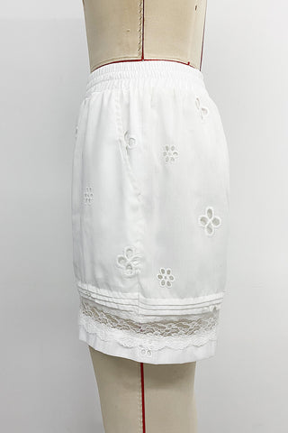 Lace Trim Casual Shorts