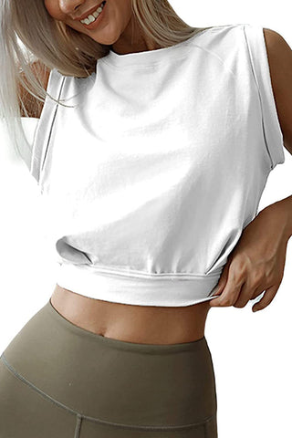 Sleeveless Cropped Tank Top