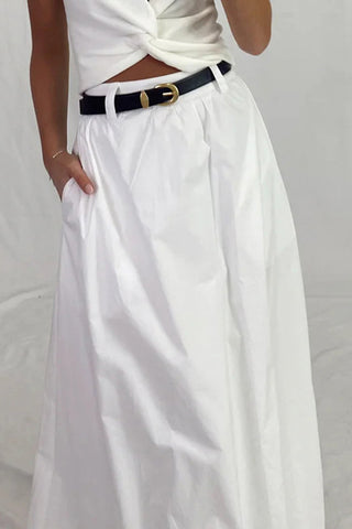 Elegant High-Waist Maxi Skirt