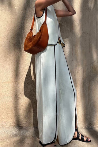 Modern Sleeveless Pants Set