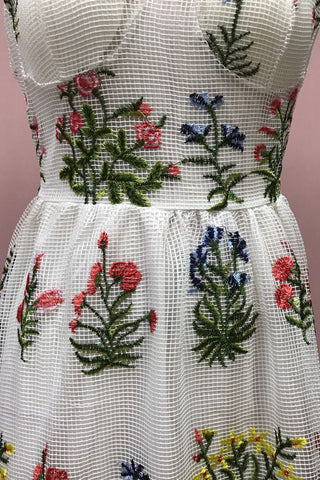 Floral Strap Midi Dress