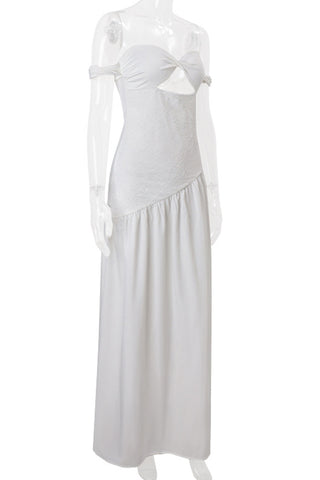 Off-Shoulder Maxi Casual Dress