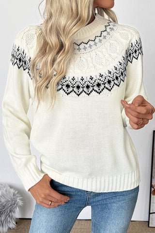 Scandinavian-Inspired Patterned Sweater