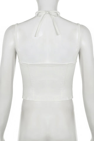 Strappy Tie-Front Camisole Tank Top