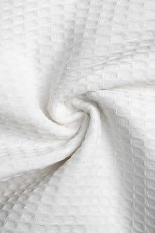 Textured Casual Shorts with Contrast Trim