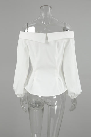 Off-Shoulder Peasant Blouse