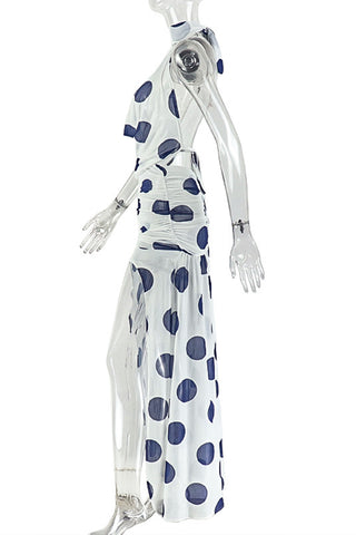 Halter Polka Dot Casual Dress