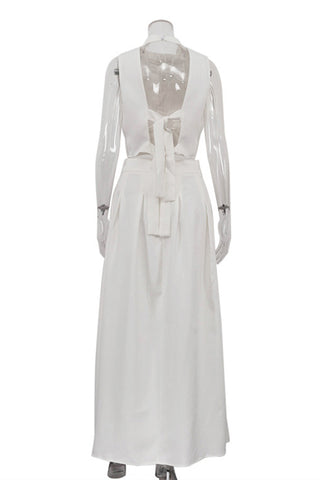 Elegant Two-Piece Sleeveless Skirt Set