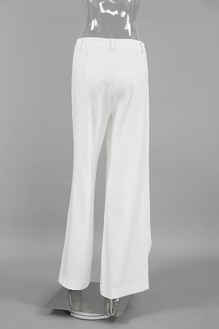 Elegant Wide-Leg Wrap Pants