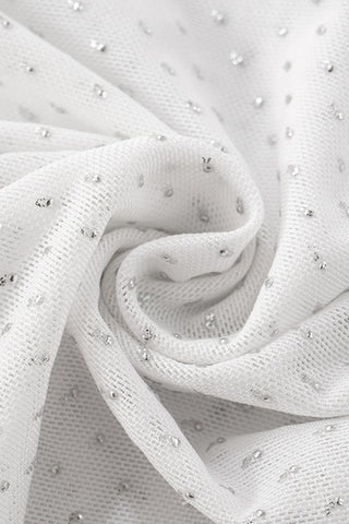 Plunge Neck Draped Halter Top