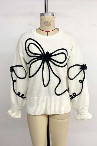 Bow-Accent Sweater