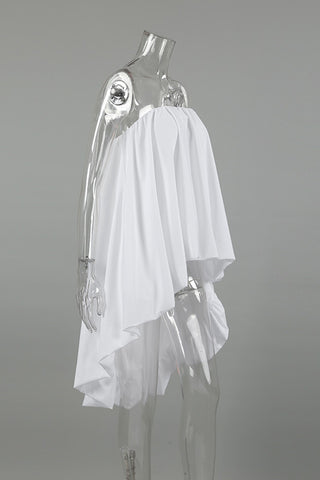 Strapless Draped Blouse