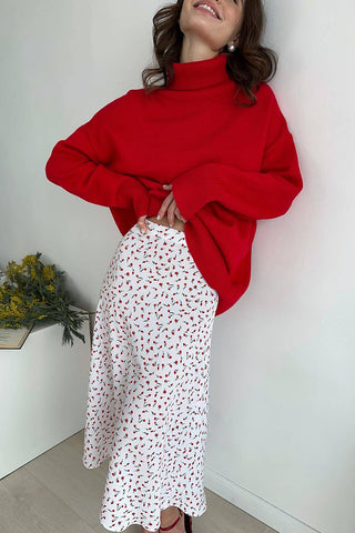 Floral Print Skirt