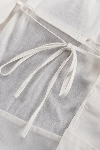 Lace-Up Pants Set with Collared Top