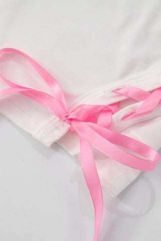 Statement Tank with Side Tie Accents