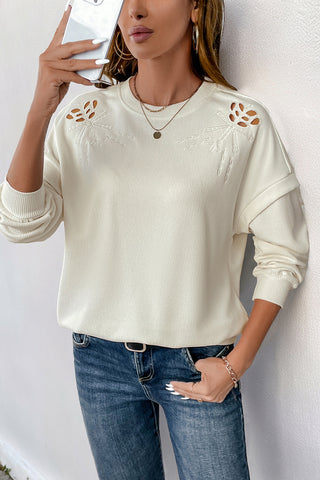 Cutout Detail Casual Top