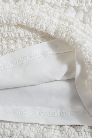 Elegant Lace Two-Piece Skirt Set