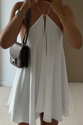 Flowy Halter Casual Dress