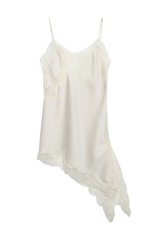 Lace-Trim Asymmetrical Cami Top