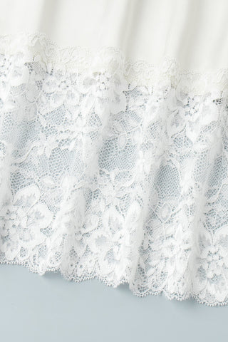 Elegant Lace Hem Skirt
