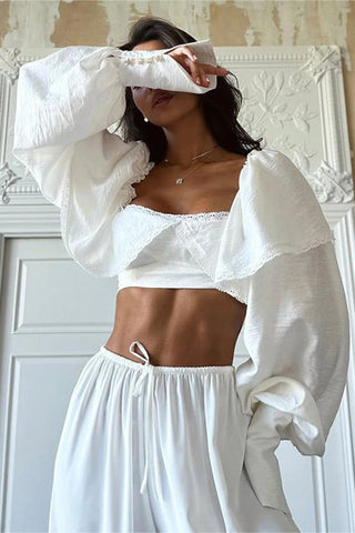 Elegant Ruffle Off-Shoulder Blouse