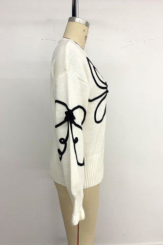 Bow-Accent Sweater