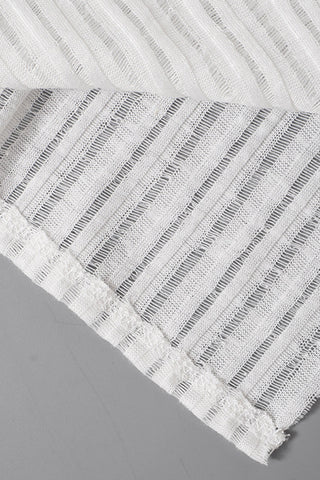 Off-Shoulder Asymmetrical Ribbed T-Shirt