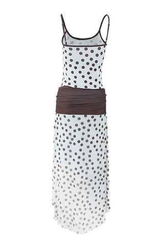 Polka-Dot Sleeveless Skirt Set