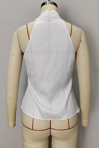 Elegant Wrap Halter Top