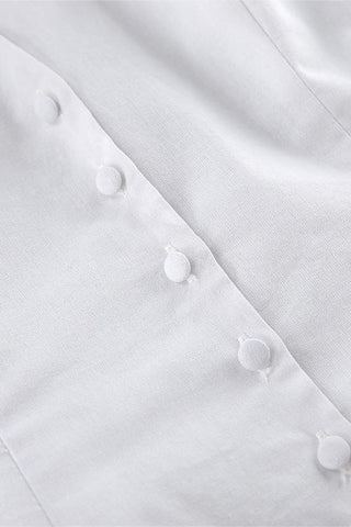 Halter Neck Button-Front Short Set
