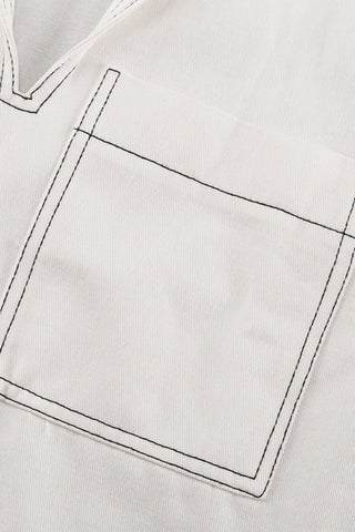 Casual Stitch-Detail Polo Dress